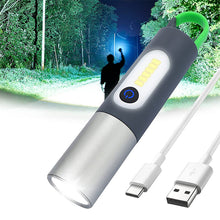 Laden Sie das Bild in den Galerie-Viewer, Multifunktionale wiederaufladbare LED-Taschenlampe