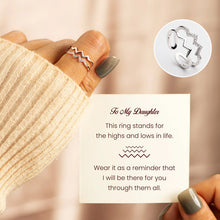 Laden Sie das Bild in den Galerie-Viewer, Doppelter Diamant-Wellenring