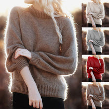 Laden Sie das Bild in den Galerie-Viewer, Einfarbiger Pullover aus Mohair
