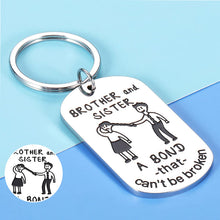 Laden Sie das Bild in den Galerie-Viewer, Bruder und Schwester - Lustiger Schlüsselanhänger