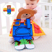 Laden Sie das Bild in den Galerie-Viewer, Bear Dressing Baby Multifunktionales Stoffbuch