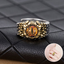 Laden Sie das Bild in den Galerie-Viewer, Modischer Thailändischer Silberner Teufelsaugenring