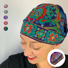 Laden Sie das Bild in den Galerie-Viewer, Besticktes Kopftuch im Ethno-Stil