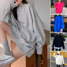 Laden Sie das Bild in den Galerie-Viewer, Lockerer Dicker Pullover mit Rundhalsausschnitt