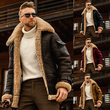 Laden Sie das Bild in den Galerie-Viewer, Herren Dicke Mittellange Jacke