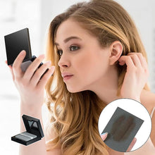 Laden Sie das Bild in den Galerie-Viewer, Tragbares Gesichtsöl-Löschpapier mit Puderquastenspiegel