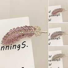 Laden Sie das Bild in den Galerie-Viewer, Diamant Feder Haarspange