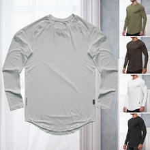 Laden Sie das Bild in den Galerie-Viewer, Langärmliges Sport-T-Shirt für Herren