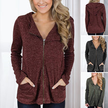 Laden Sie das Bild in den Galerie-Viewer, Kapuzenjacke mit Reißverschluss