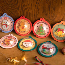 Laden Sie das Bild in den Galerie-Viewer, DIY Weihnachtsbaumschmuck aus Holz