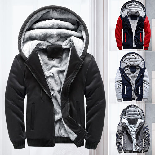Kapuzenjacke aus Fleece mit Reißverschluss