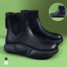 Laden Sie das Bild in den Galerie-Viewer, Gummistiefel Damen Kurzhoch Gummistiefeletten Winterstiefel