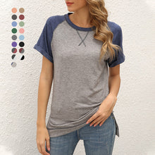 Laden Sie das Bild in den Galerie-Viewer, Lässiges lockeres kurzärmliges T-Shirt für Damen