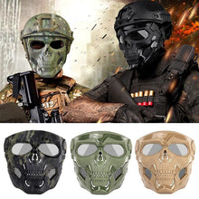 Laden Sie das Bild in den Galerie-Viewer, Totenkopf Horror Helmmaske