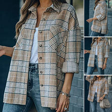 Laden Sie das Bild in den Galerie-Viewer, Tweed Karierte Jacke