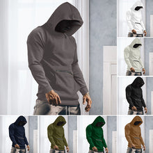 Laden Sie das Bild in den Galerie-Viewer, Einfarbiger Langarm-Hoodie