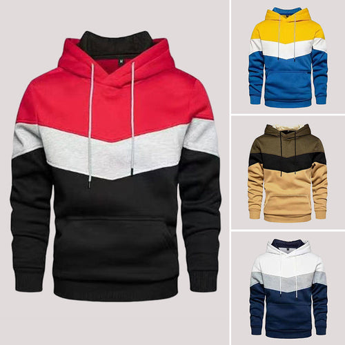 Kapuzenpullover mit Farbblock