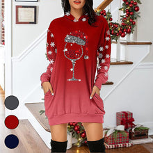 Laden Sie das Bild in den Galerie-Viewer, Kleid mit Schneeflocke Weinglas