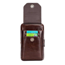 Laden Sie das Bild in den Galerie-Viewer, Handytasche Umhängetasche Gürteltasche aus Leder für Herren