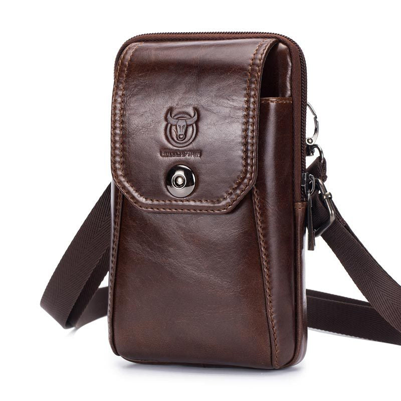 Handytasche Umhängetasche Gürteltasche aus Leder für Herren