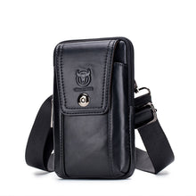 Laden Sie das Bild in den Galerie-Viewer, Handytasche Umhängetasche Gürteltasche aus Leder für Herren