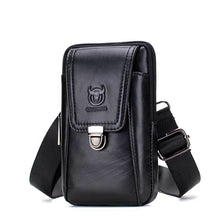 Laden Sie das Bild in den Galerie-Viewer, Handytasche Umhängetasche Gürteltasche aus Leder für Herren