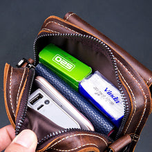 Laden Sie das Bild in den Galerie-Viewer, Handytasche Umhängetasche Gürteltasche aus Leder für Herren