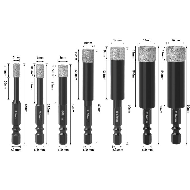 Trockenbohrer aus Legierung mit Sechskantschaft