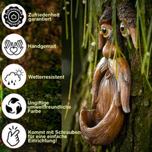 Laden Sie das Bild in den Galerie-Viewer, Kreative Gartendekoration Baumrindenmonster Vogelhäuschen im Freien