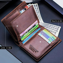 Laden Sie das Bild in den Galerie-Viewer, RFID kurze Geldbörse Für Herren
