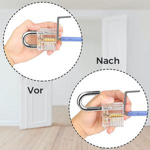 Abgebrochener Schlüssel mit Pinzette herausnehmen