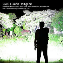 Laden Sie das Bild in den Galerie-Viewer, Wiederaufladbare taktische LED-Laser-Taschenlampe