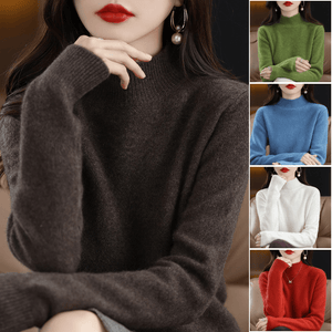 Damen-Pullover mit Stehkragen