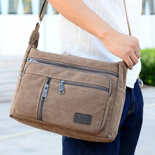 Laden Sie das Bild in den Galerie-Viewer, Lässige waschbare Umhängetasche aus Segeltuch mit großem Fassungsvermögen
