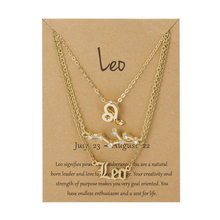 Laden Sie das Bild in den Galerie-Viewer, Sternzeichen Drei-Schicht-Halskette