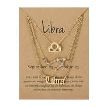 Laden Sie das Bild in den Galerie-Viewer, Sternzeichen Drei-Schicht-Halskette