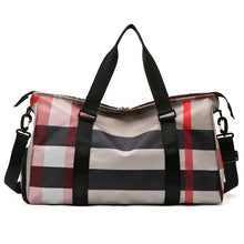 Laden Sie das Bild in den Galerie-Viewer, Neue multifunktionale modische karierte Sportreisetasche