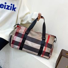 Laden Sie das Bild in den Galerie-Viewer, Neue multifunktionale modische karierte Sportreisetasche