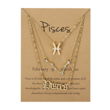 Laden Sie das Bild in den Galerie-Viewer, Sternzeichen Drei-Schicht-Halskette