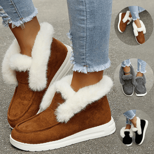 Rutschfeste Low-Top-Stiefel mit weicher Sohle und Plüsch