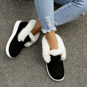 Rutschfeste Low-Top-Stiefel mit weicher Sohle und Plüsch