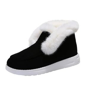 Rutschfeste Low-Top-Stiefel mit weicher Sohle und Plüsch