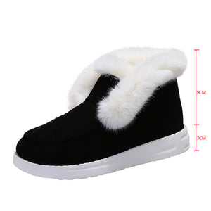 Rutschfeste Low-Top-Stiefel mit weicher Sohle und Plüsch
