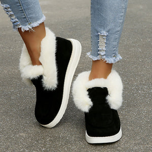 Rutschfeste Low-Top-Stiefel mit weicher Sohle und Plüsch