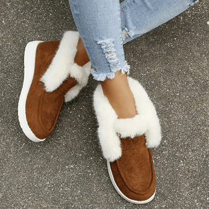 Rutschfeste Low-Top-Stiefel mit weicher Sohle und Plüsch
