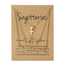 Laden Sie das Bild in den Galerie-Viewer, Sternzeichen Drei-Schicht-Halskette