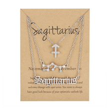 Laden Sie das Bild in den Galerie-Viewer, Sternzeichen Drei-Schicht-Halskette
