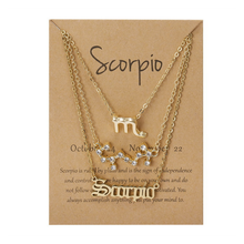 Laden Sie das Bild in den Galerie-Viewer, Sternzeichen Drei-Schicht-Halskette