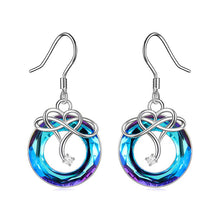 Laden Sie das Bild in den Galerie-Viewer, Unendliche Liebe Kristall Halskette und Ohrringe Set