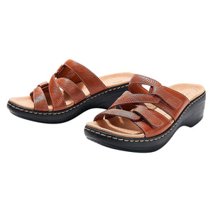 Damen Sandalen mit Kreuzklettverschluss